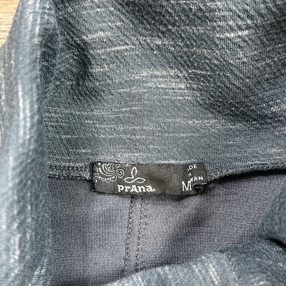 PrAna Sunrise Dress Womens Medium Gray Cowl Neck Long Sleeve Pockets Knit Casual - Picture 2 of 9